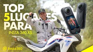 TOP 5 LUGARES - INSTA360 X5 🏍