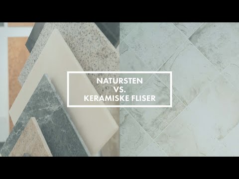 Video: Naturlige keramiske fliser og dens montering
