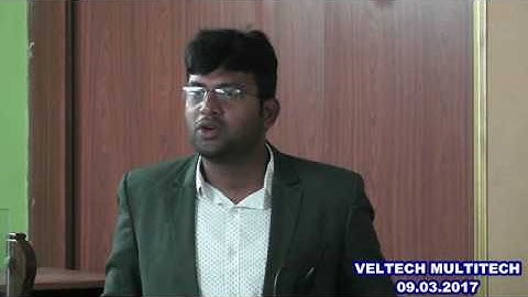VELTECH MULTITECH DEPT OF CSE  WORKSHOP  09.03.2017 (DAY 1)