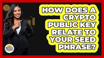 How Does A Crypto Public Key Relate To Your Seed Phrase? - CryptoBasics360.com