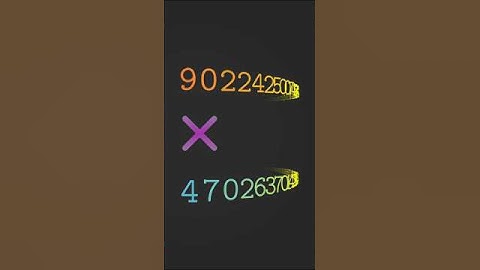How Do Computers Multiply Giant Numbers? #computerscience #math #algorithms