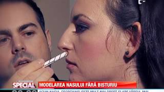 Modelarea nasului fara bisturiu(Cred ca nu exista femeie in lumea asta, care sa se declare perfect multumita de modul in care arata! Poate sa fie cel mai tare supermodel, poate sa fie Miss ..., 2013-11-04T19:37:59.000Z)