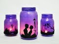 Romantic Evening: Black Glue & Mason Jar Lantern