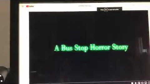A bus stop horror story animated