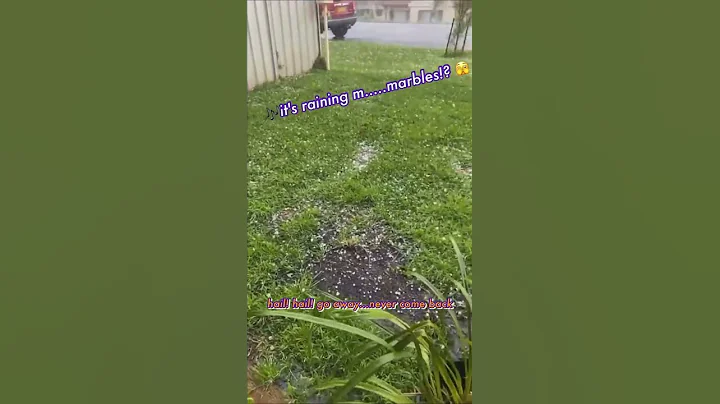 It's raining hail - By Brenda