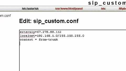 How To Configure Trixbox With ThinkBright Carrier Settings