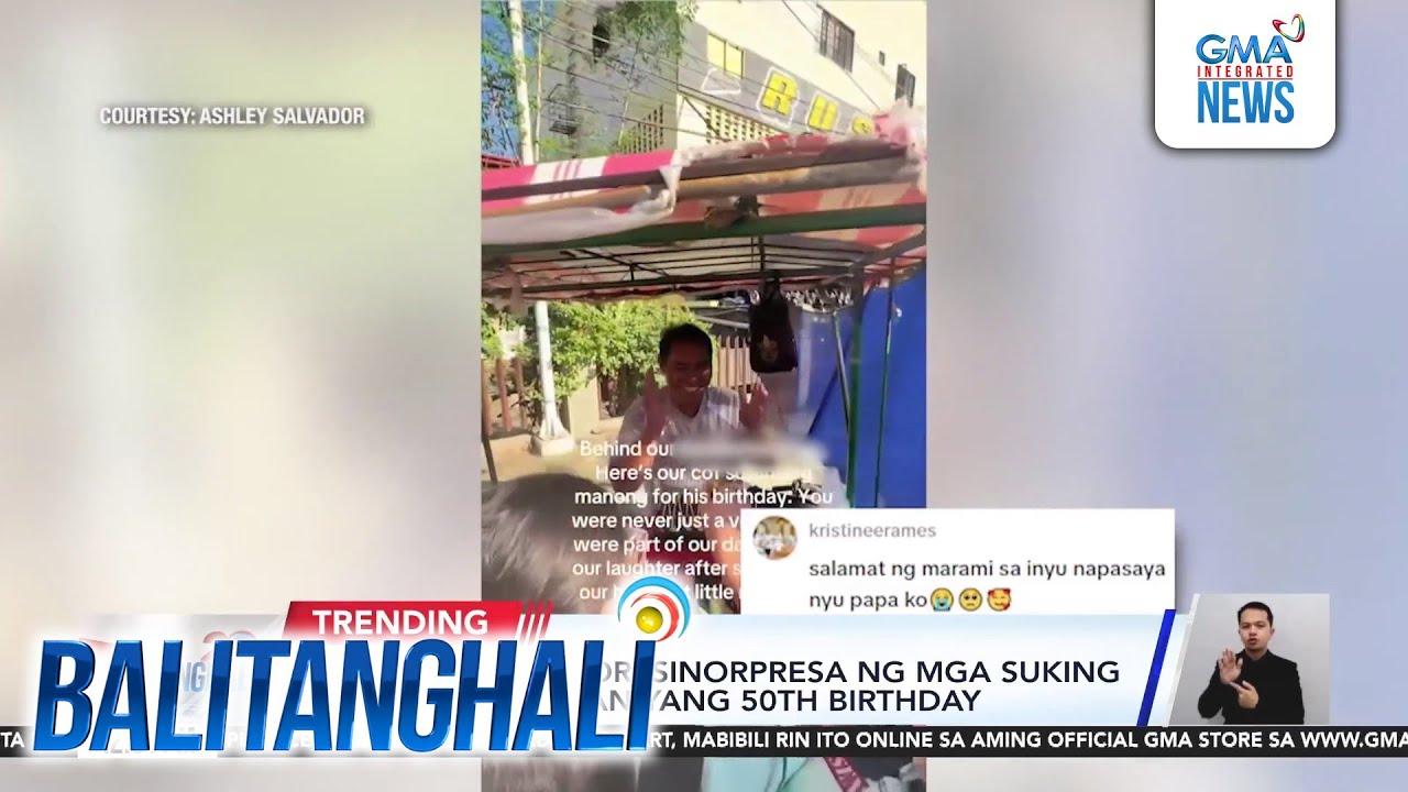 Buko juice vendor, sinopresa ng mga suking estudyante sa kaniyang 50th birthday | Balitanghali