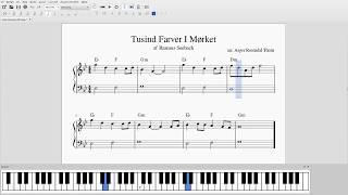 Video thumbnail of "Tusind Farver i Mørket - Rasmus Seebach (Piano Tutorial Intro)"