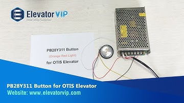 OTIS Elevator Push Button PB28Y311/KA313 (DC24V) with Braille, Orange Red Light and 37mm Size Hole