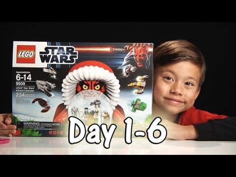 LEGO STAR WARS Advent Calendar Review Set 9509 - 2012 - Day 1-6