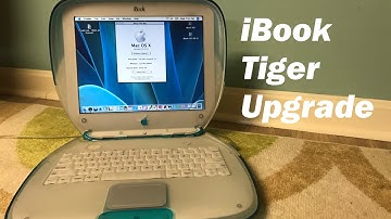 Hacking OS X Tiger onto my Blueberry iBook Clamshell!