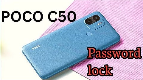 How To Set Screen Lock Password Poco C50, Screen Lock Password Setting How To Set Pattern