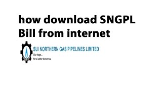 How to download SNGPL Bill from internet||Sui gas Bill online||Check Sui gas Bill screenshot 5