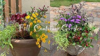 《秋の花の小さなコンテナガーデン》ガーデニング＊花いっぱいの庭づくり《T's Garden》