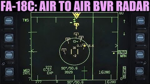 FA-18C Hornet: Air To Air BVR Radar (RWS/LTWS/TWS) Tutorial | DCS WORLD