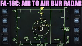 FA18C Hornet: Air To Air BVR Radar (RWS/LTWS/TWS) Tutorial | DCS WORLD