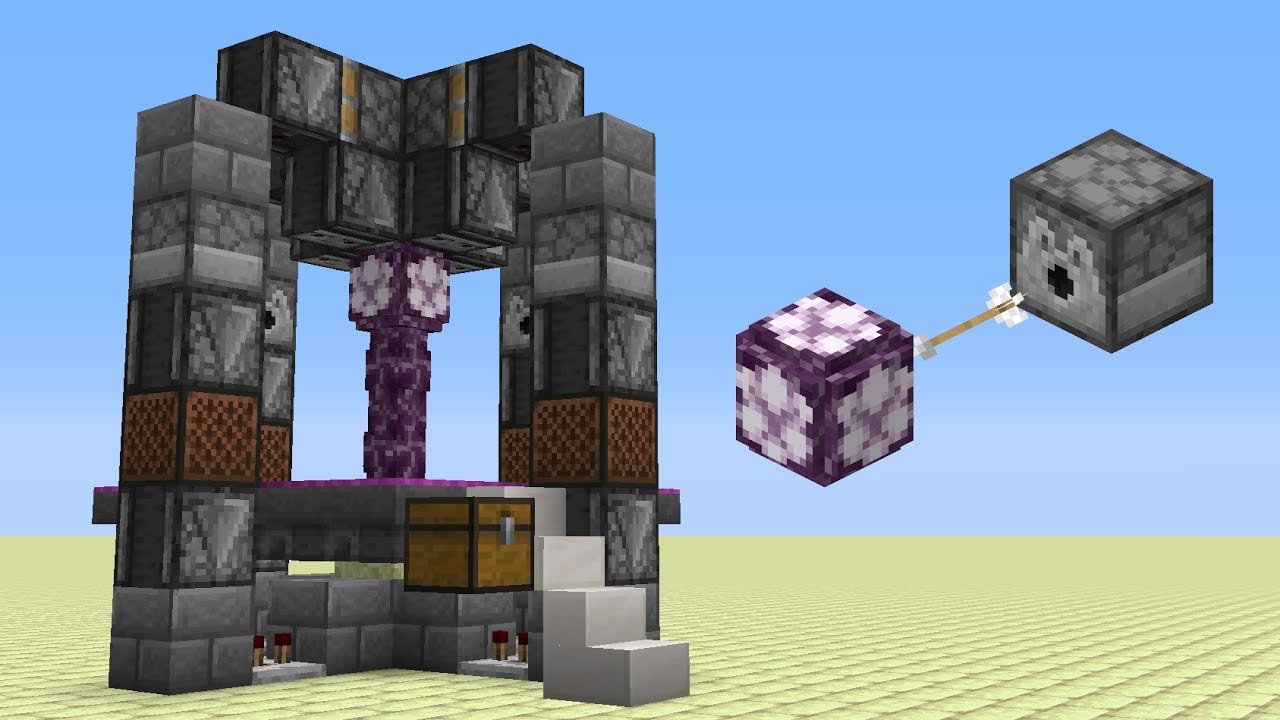 Fully AFK Semiautomatic Chorus Flower Farm (Minecraft 1.141.20+ Java