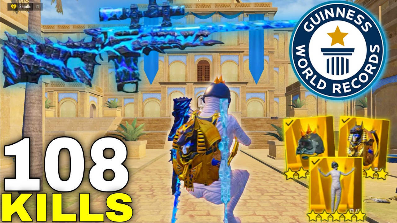 108 KILLS!😍 NEW BEST LOOT GAMEPLAY with MUMMY SET🔥SAMSUNG,A7,A8,J4,15,J6,J7,J2,J3,XS,A3,A4,A5,A6