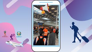 La Cgt Manifeste À Cdg - 25 Juin 2021 Retour À Paris De Budapest Euro 2020