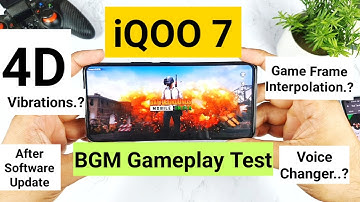 iQOO 7 BGMI 4D vibrations, Voice Changer & Frame Interpolation support test after software update