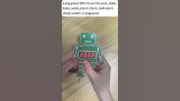 MiOYOOW 4-Digit Robot DIY Digital Alarm Clock Kit for School Education and Home Office Use