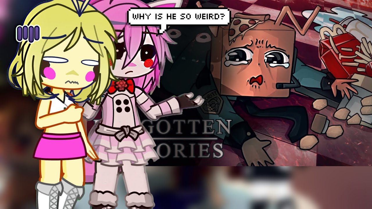 FNAF 2 Reacts To TankFish: Roblox Forgotten Memories - Four Idiots At Freddy’s (Gacha Life)