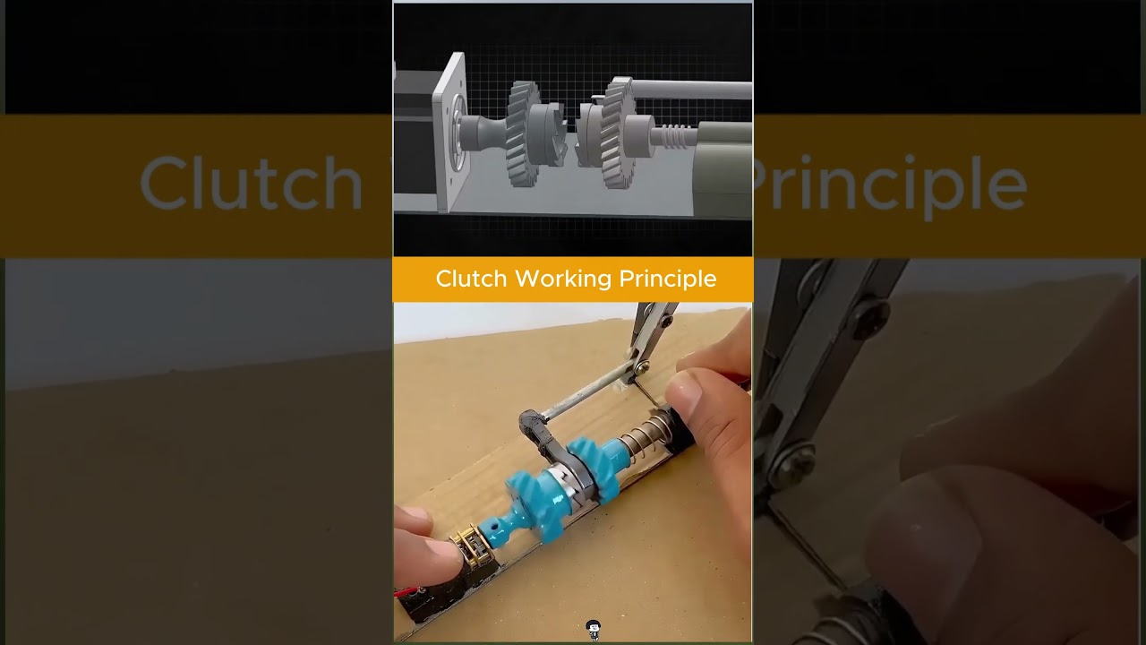Clutch Working Principle - Amazing 3D Animation! 🚗 