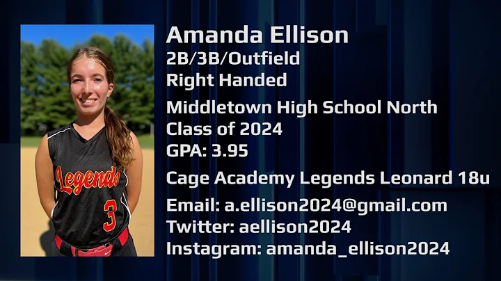 Amanda Ellison Softball Highlight Video