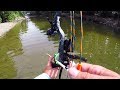 Bowfishing in a SHALLOW CREEK!!