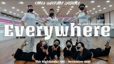 Everywhere 초급 라인댄스 데모 | KSLDA 한국슈퍼스타라인댄스교육협회 💎협회장 송영순