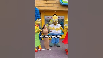 Meeting the Simpsons #viralshort #thesimpsons #universalstudioshollywood
