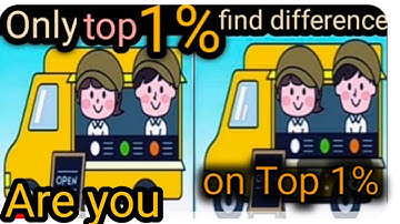 find the difference : only top 1% find difference [Spot The Difference ]#EPI51