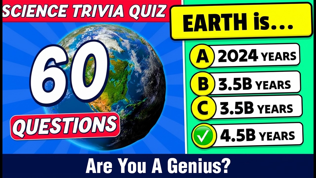 60 General Knowledge Questions 📚🤓✅ Are You Smarter Than a 5th Grader?