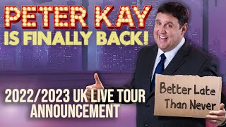 Peter Kay UK Live Tour Announcement