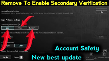 how to remove secondary verification error in pubg mobile || unrecognized device | problem solve