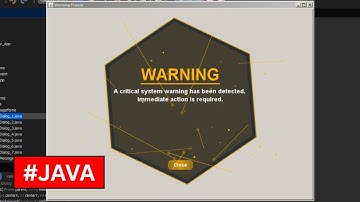 Java - How To Create a Warning Dialog with Animations In NetBean [ Java Warning Message Box 1 ]