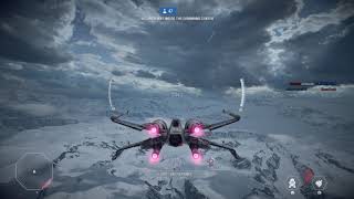 Star Wars Battlefront 2 - 34 X-wing killstreak in galactic assault Starkiller Base