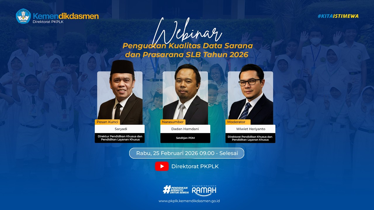 Webinar Penguatan Kualitas Data Sarana dan Prasarana SLB Tahun 2026