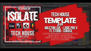 Isolate - Tech House Template for Ableton Live, Cubase, Logic Pro X and FL Studio