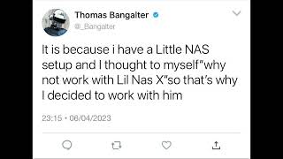 The real Real Reason why Thomas Bangalter started to work with Lil NAS X