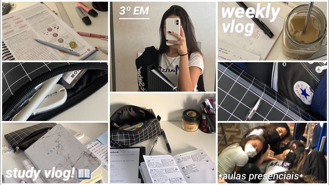 weekly vlog ep.2 | rotina de uma estudante, *muitas* questões, stationary pal, peguei c0vid..