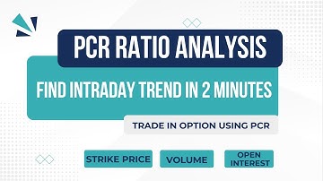 PCR Put Call Ratio Analysis| Trade Options using PCR | Find Intraday Trend by PCR | The Indus Trader