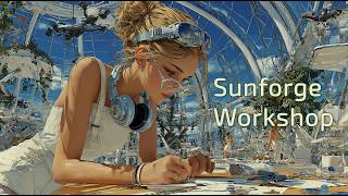 Solarpunk Radio | Sunforge Workshop | Bright Music for Coding, Building and Creative Focus