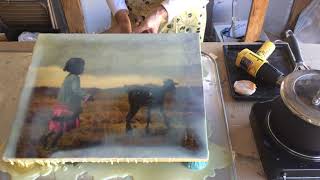 Pouring Encaustic Medium