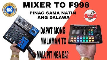 Pinag Sama Natin Ang Yamaha Audio Mixer At F998 Soundcard | Malupit To Bagong Setup #music #lovesong