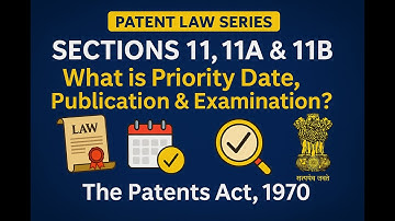 Priority Date, Publication & Examination | Sections 11–11B | Patents Act 1970