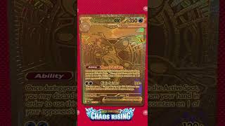 Pokémon Chaos Rising Mega Greninja ex GOLD Chase Card