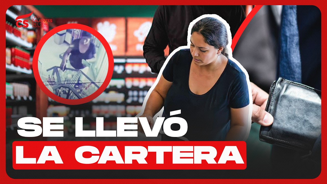 🔴 QUEDÓ GRABADA 🔴  MUJER QUE  SE LLEVÓ UNA CARTERA