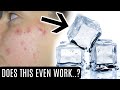 I TESTED AN ICE CUBE ON MY FACE FOR 2 WEEKS.. THESE ARE THE RESULTS. DID IT WORK??