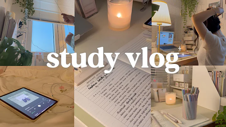 STUDY VLOG | slow morning, studying productive, walking, note ˚ ༘୨ৎ